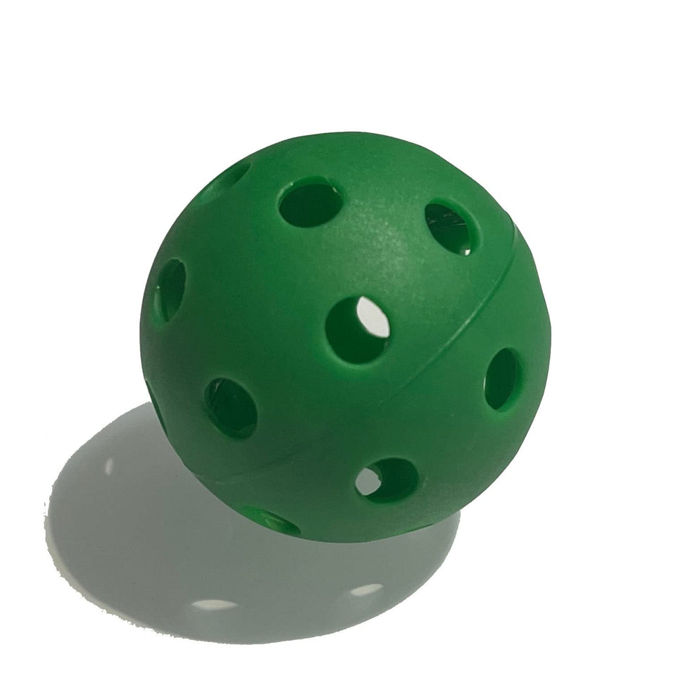 MaxBP golf-size training ball for batting practice, compact drill aid for quick reps.
