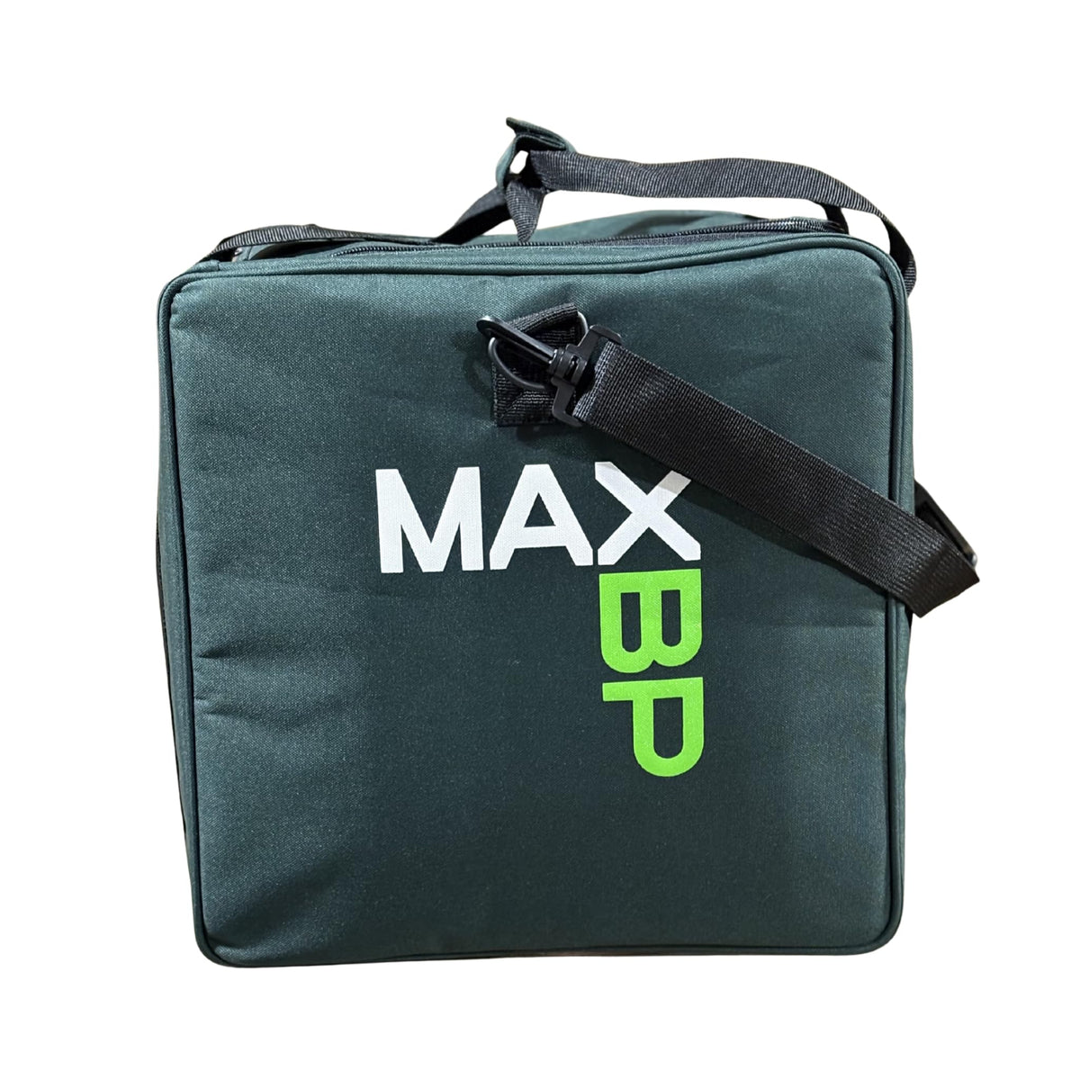 MaxBP Machine Bag interior layout shows organized space for machine and accessories