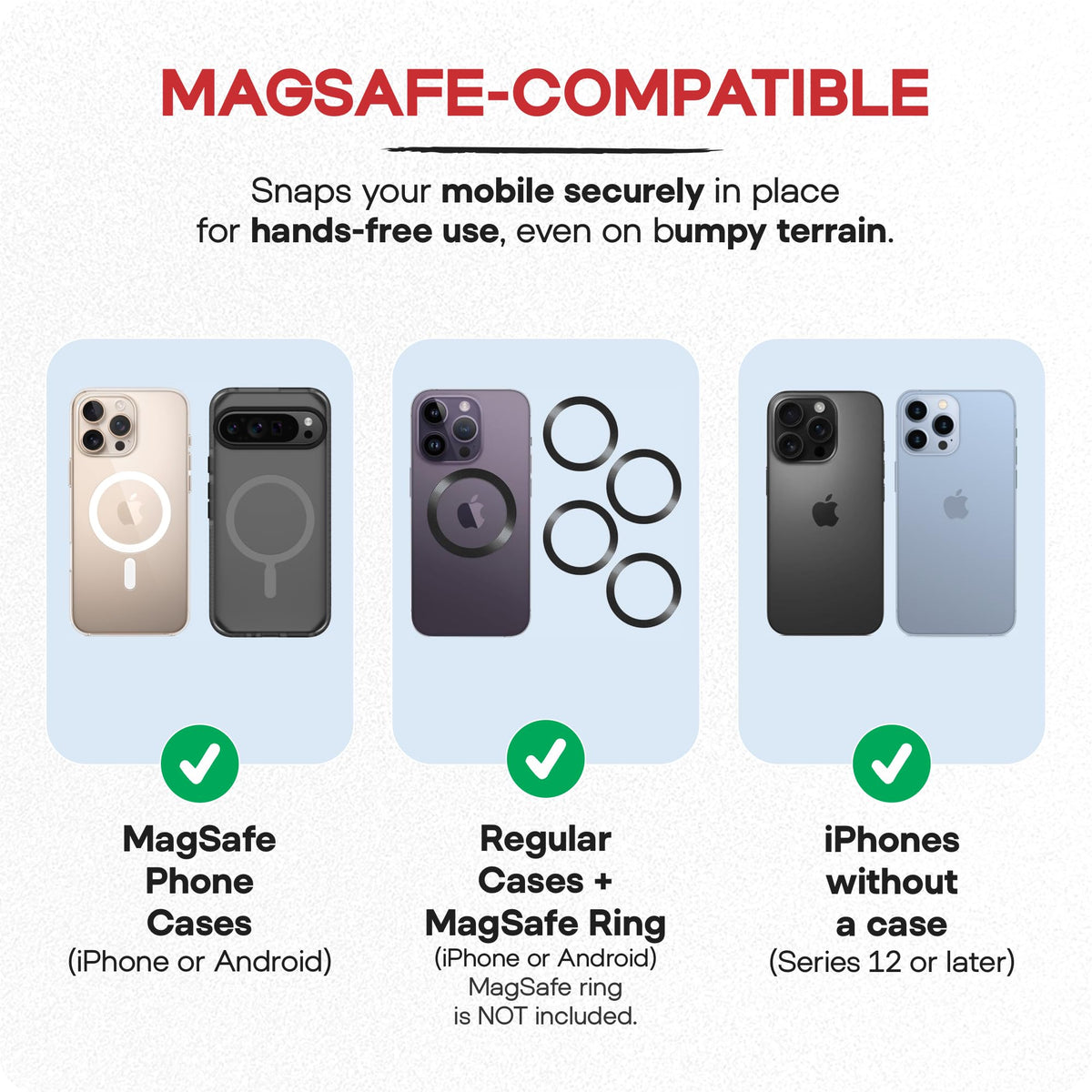 Maxby easy on off design enables fast mounting and removal.