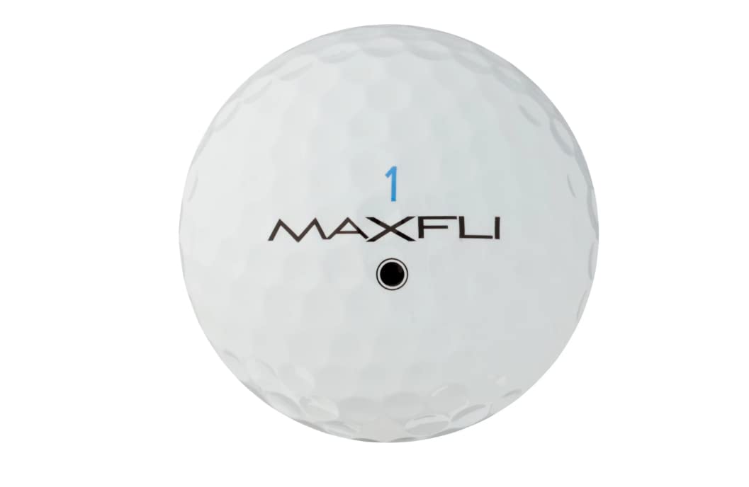 Maxfli Tour S alignment aid close-up shows improved targeting.