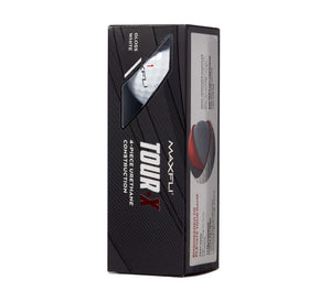 Maxfli Tour X dual ionomer mantles reduce driver spin for stability.