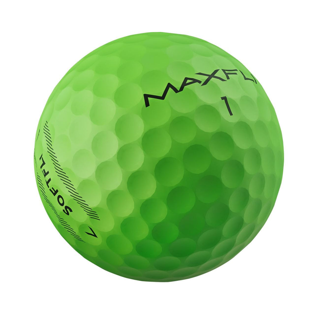 Maxfli SoftFli ball on fairway demonstrates reliable distance and control.