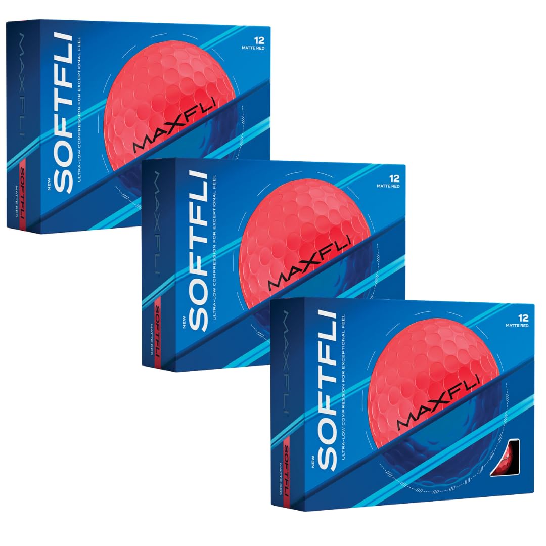 Maxfli SoftFli ball soft feel for smoother impact on every shot