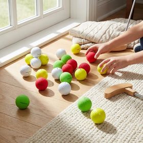 Maxfli Softfli Gold ball with matte green finish for distinctive look and easy tracking.