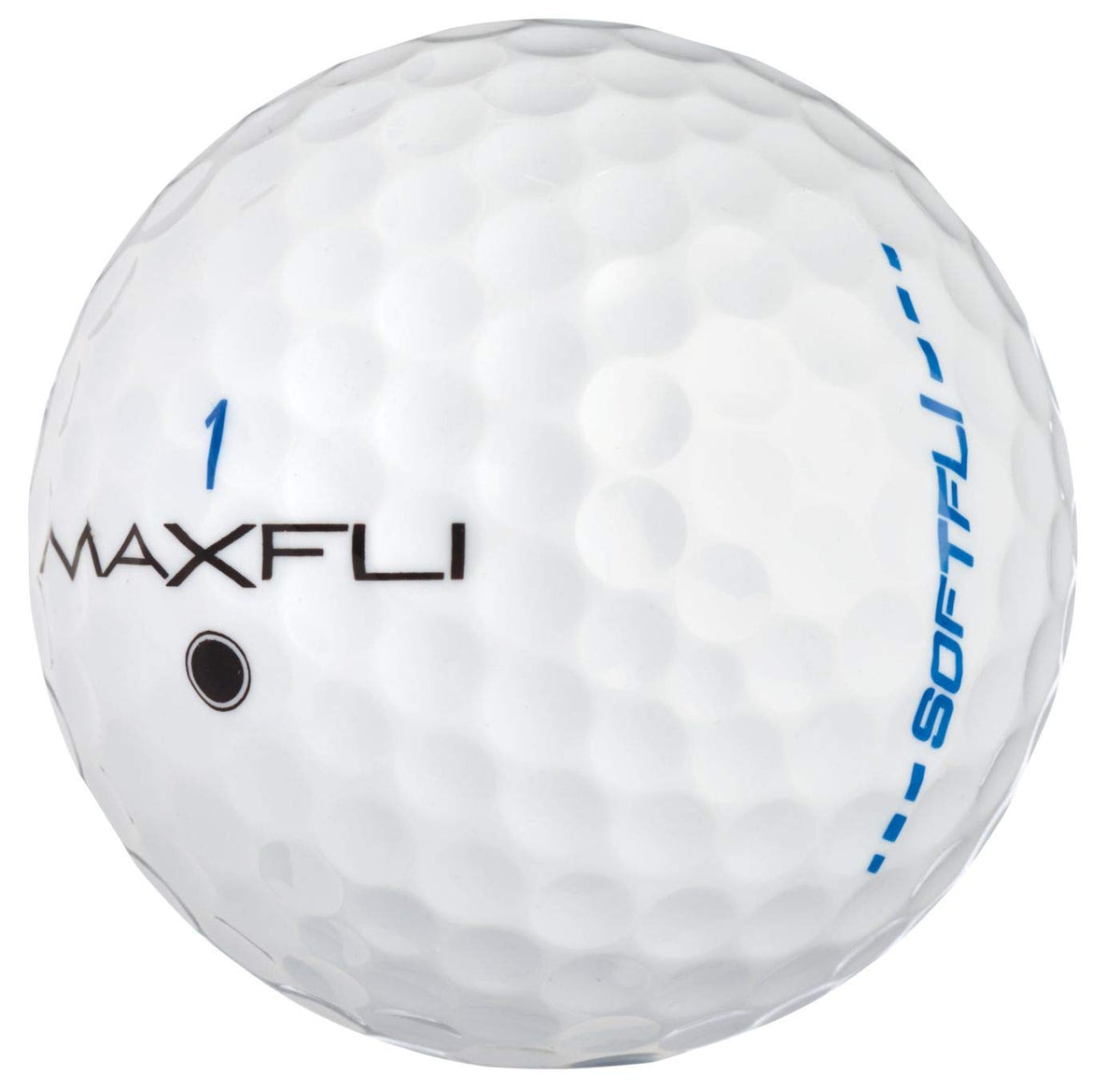 Maxfli SoftFli Matte with 332-dimple pattern promotes stable flight.