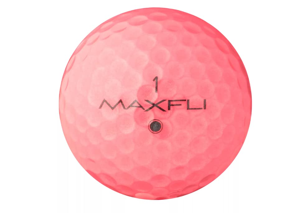 Maxfli Softfli matte ball with enhanced alignment aid on greens