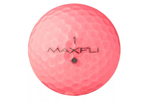 Maxfli Softfli matte ball with enhanced alignment aid on greens