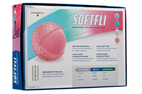 Maxfli Softfli matte multicolor balls on course for better visibility