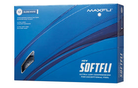 Maxfli Softfli Matte golf balls pack 12 designed for soft feel and longer distance.