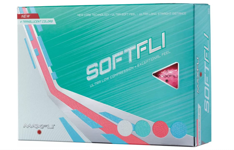 Maxfli Softfli translucent ball green improves visibility on the greens and fairways