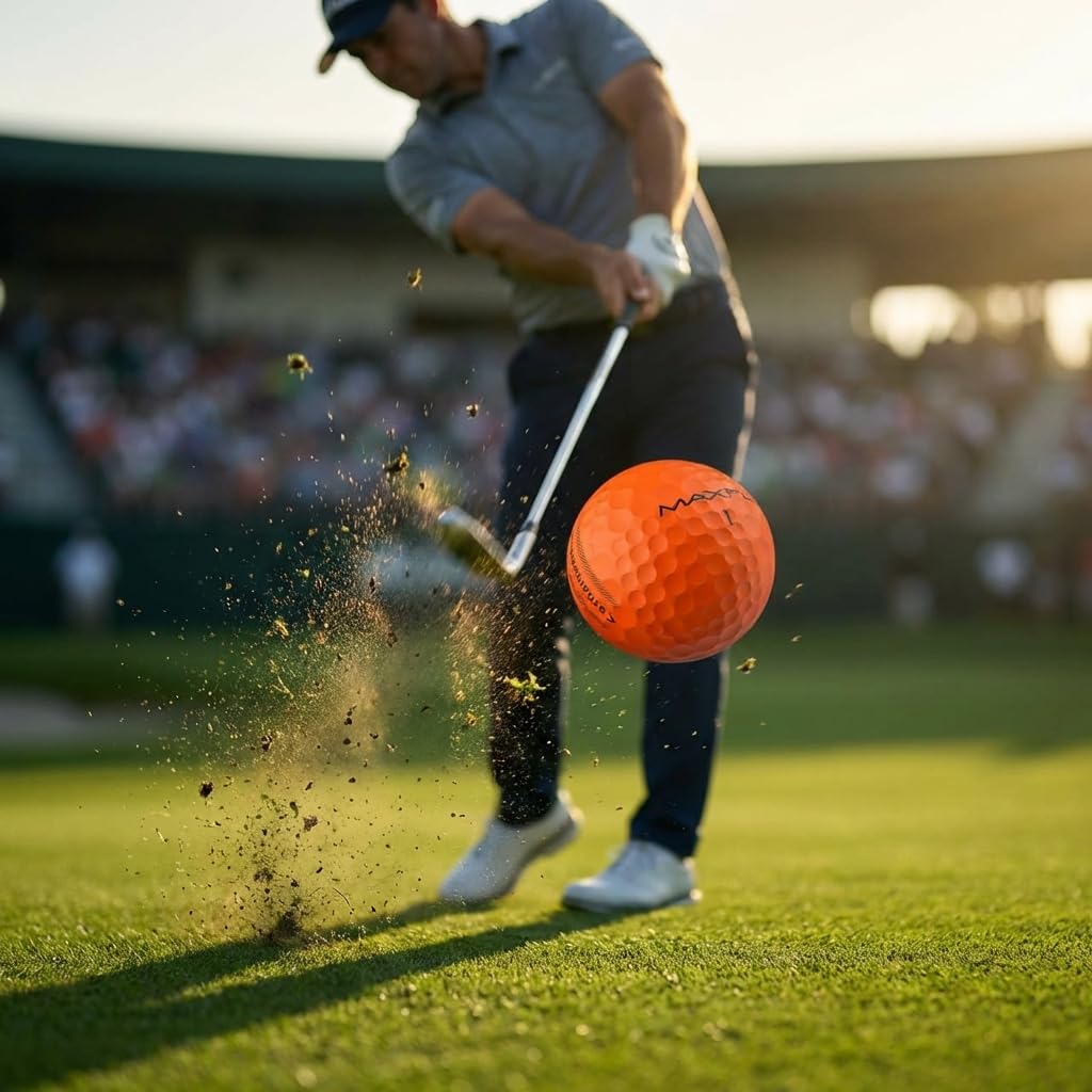 Ball in flight with clear visibility for tracking trajectory