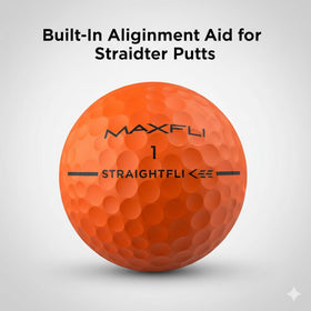 Ball on a tee showing bright visibility during a drive