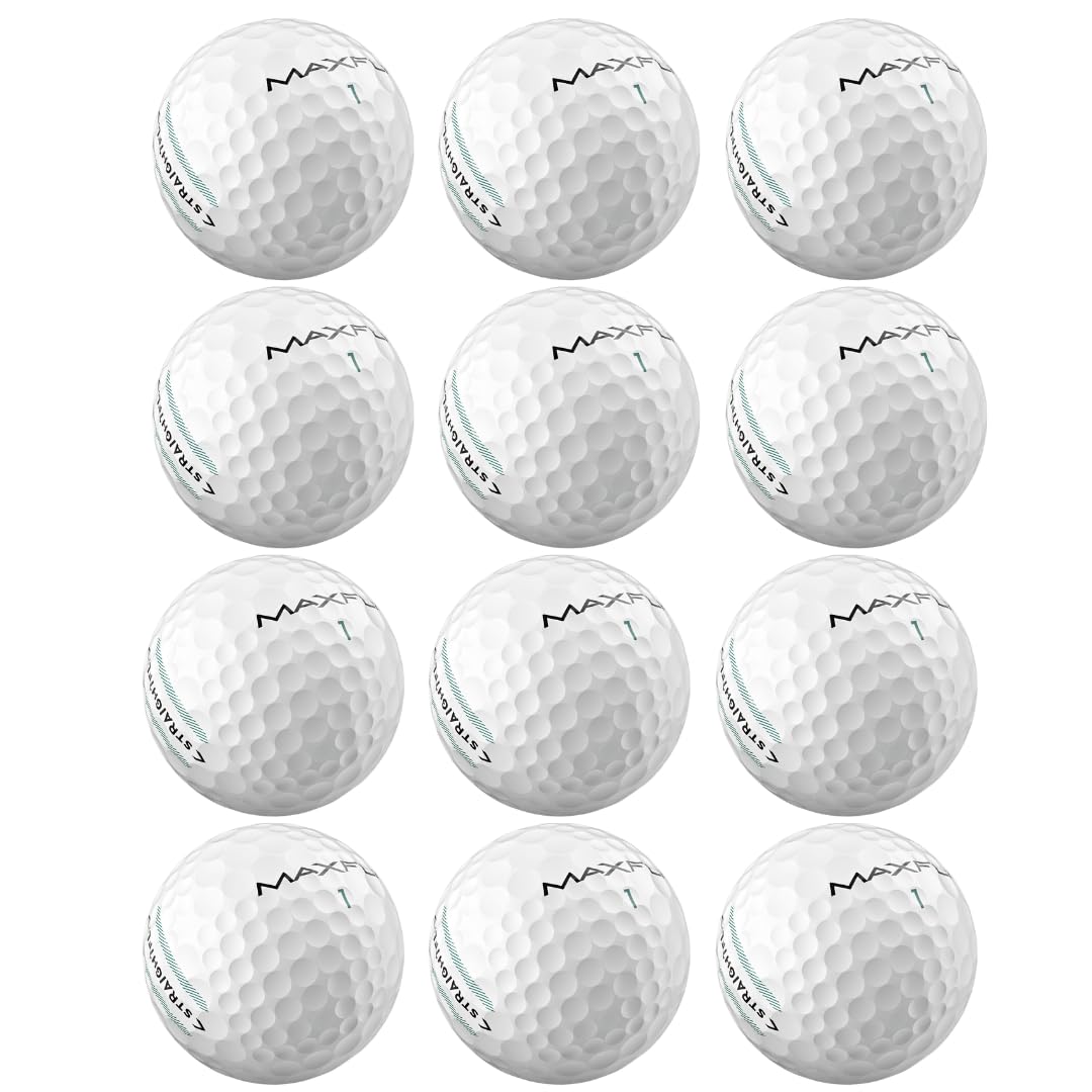Maxfli StraightFli with advanced dimple pattern to improve shot consistency.