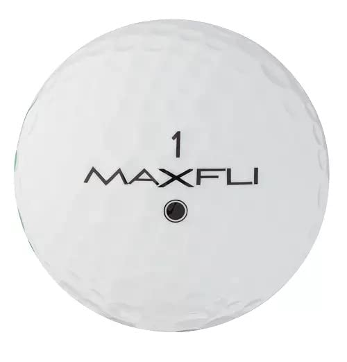 Maxfli Straightfli with enhanced alignment aid helps aiming consistency.