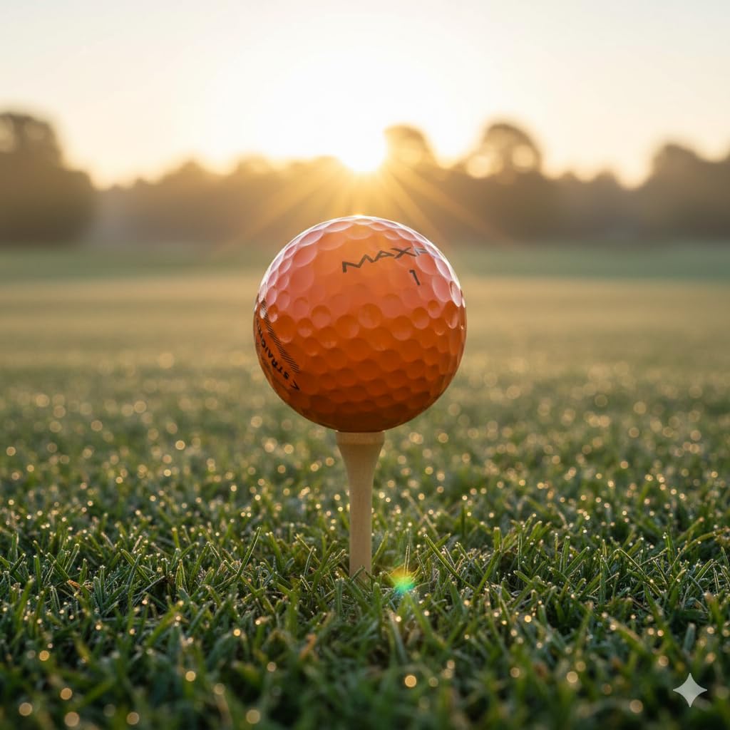Bright orange color stands out for quick line of sight on course