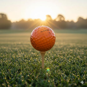 Bright orange color stands out for quick line of sight on course