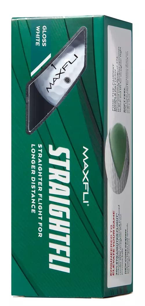 Low compression on Maxfli Straightfli provides a softer feel on contact.