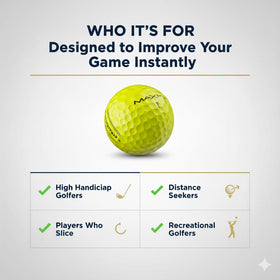 Maxfli StraightFli soft feel for improved control on irons