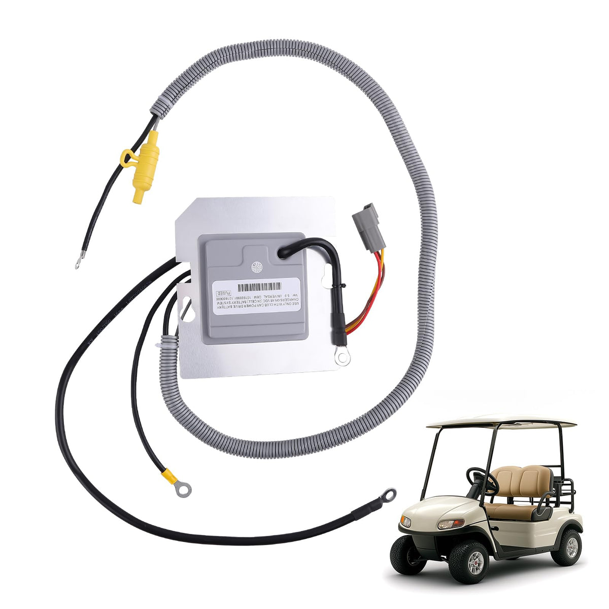 maXpeedingrods 101909901 OBC front view for Club Car DS; enhances battery readiness.