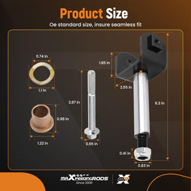maXpeedingrods OEM-style king-pin kit preserves factory fit and steering feel.