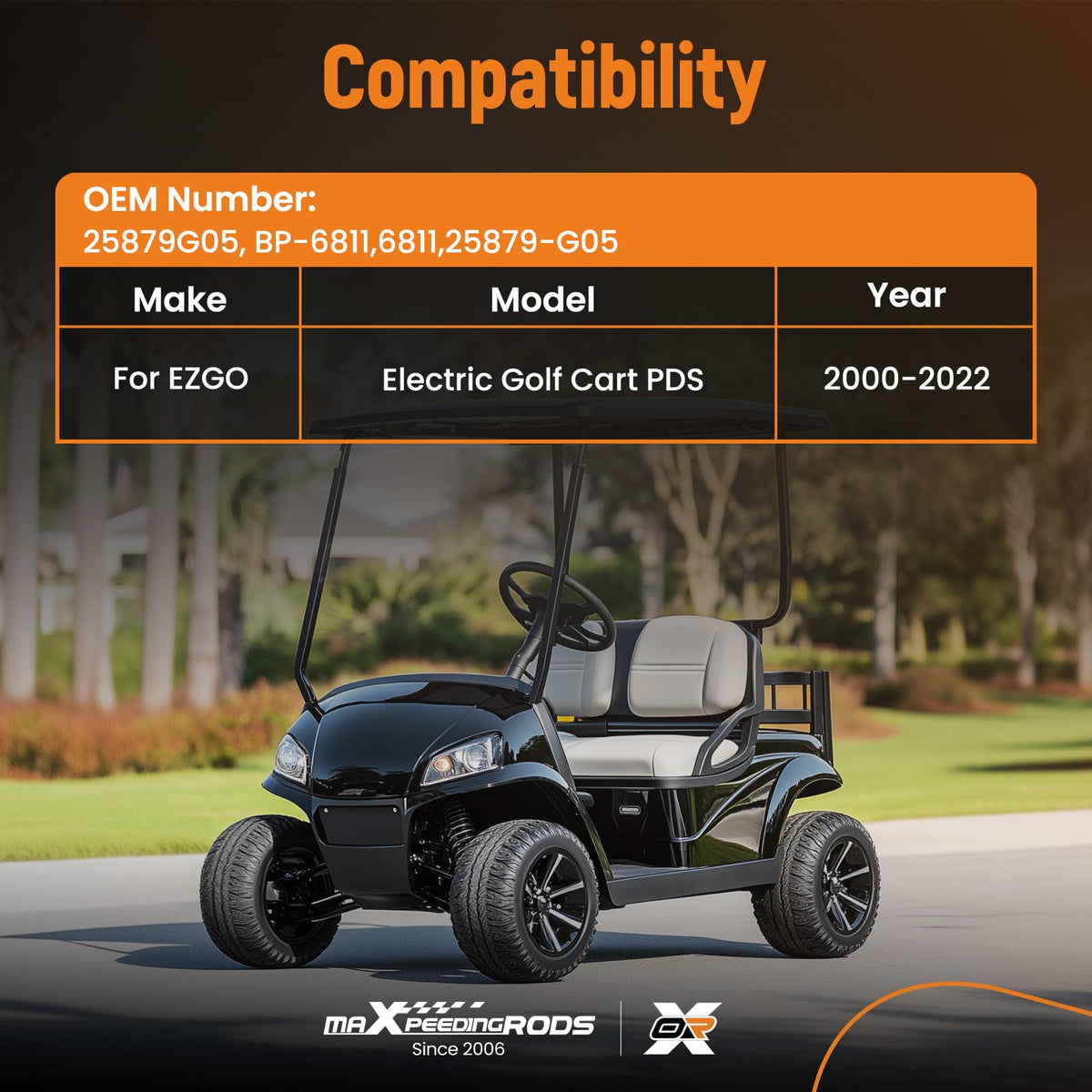 maXpeedingrods EZGO PDS harness connectors closeup for secure plug-in