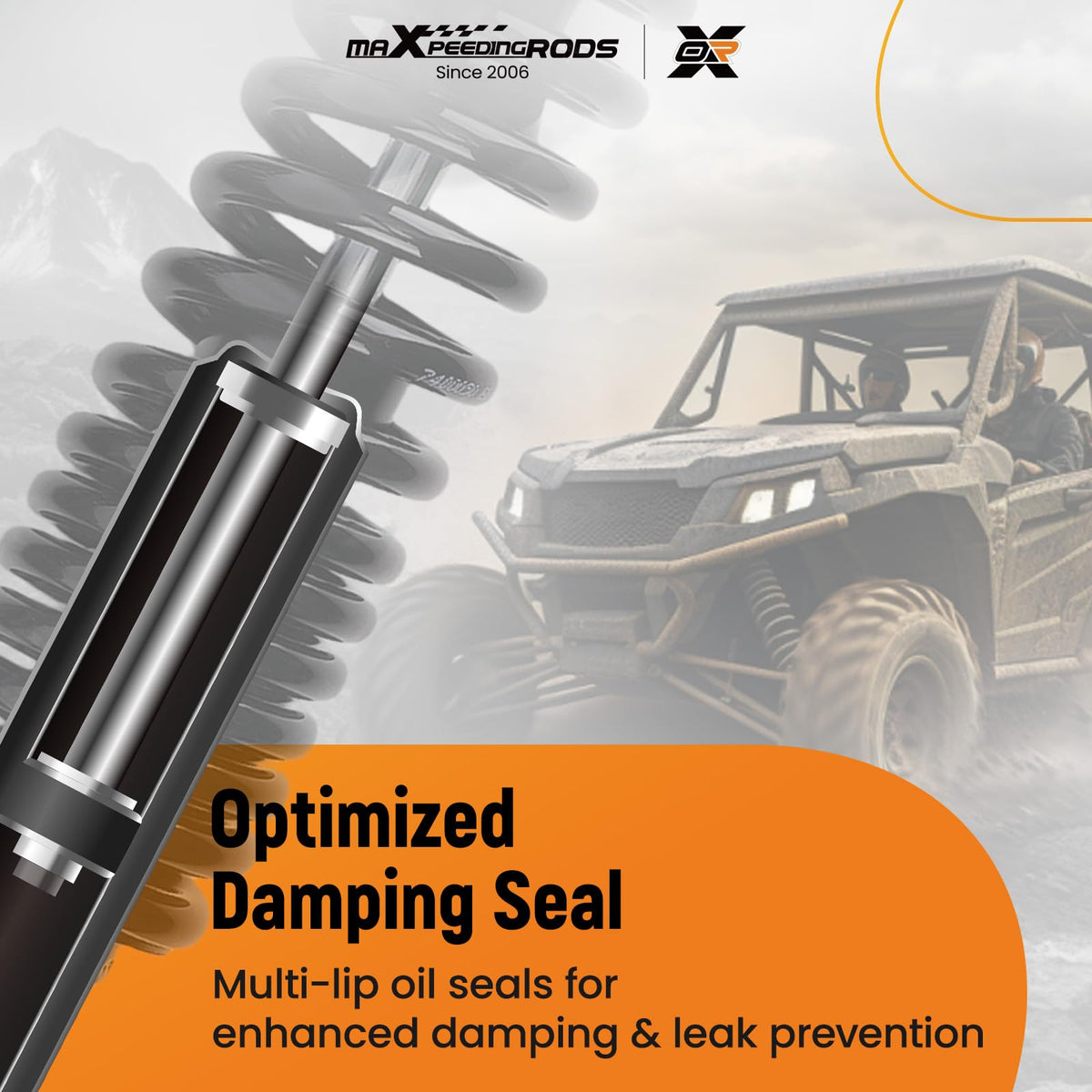 maXpeedingrods direct replacement with 345mm eye-to-eye length