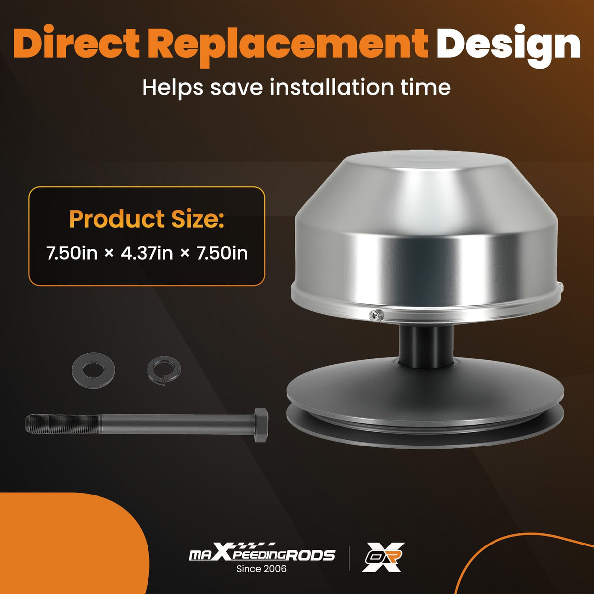 MaXpeedingrods optimized drive design reduces belt slippage for smoother takeoffs.