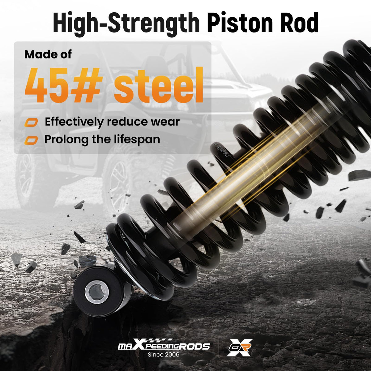 maXpeedingrods outer cylinder 20# steel boosts wear resistance and durability