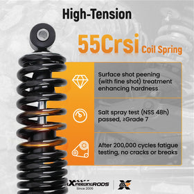 maXpeedingrods piston rod in 45# steel strengthens the shock assembly