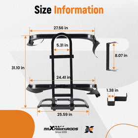 maXpeedingrods space-saving design keeps backseat clear for passengers