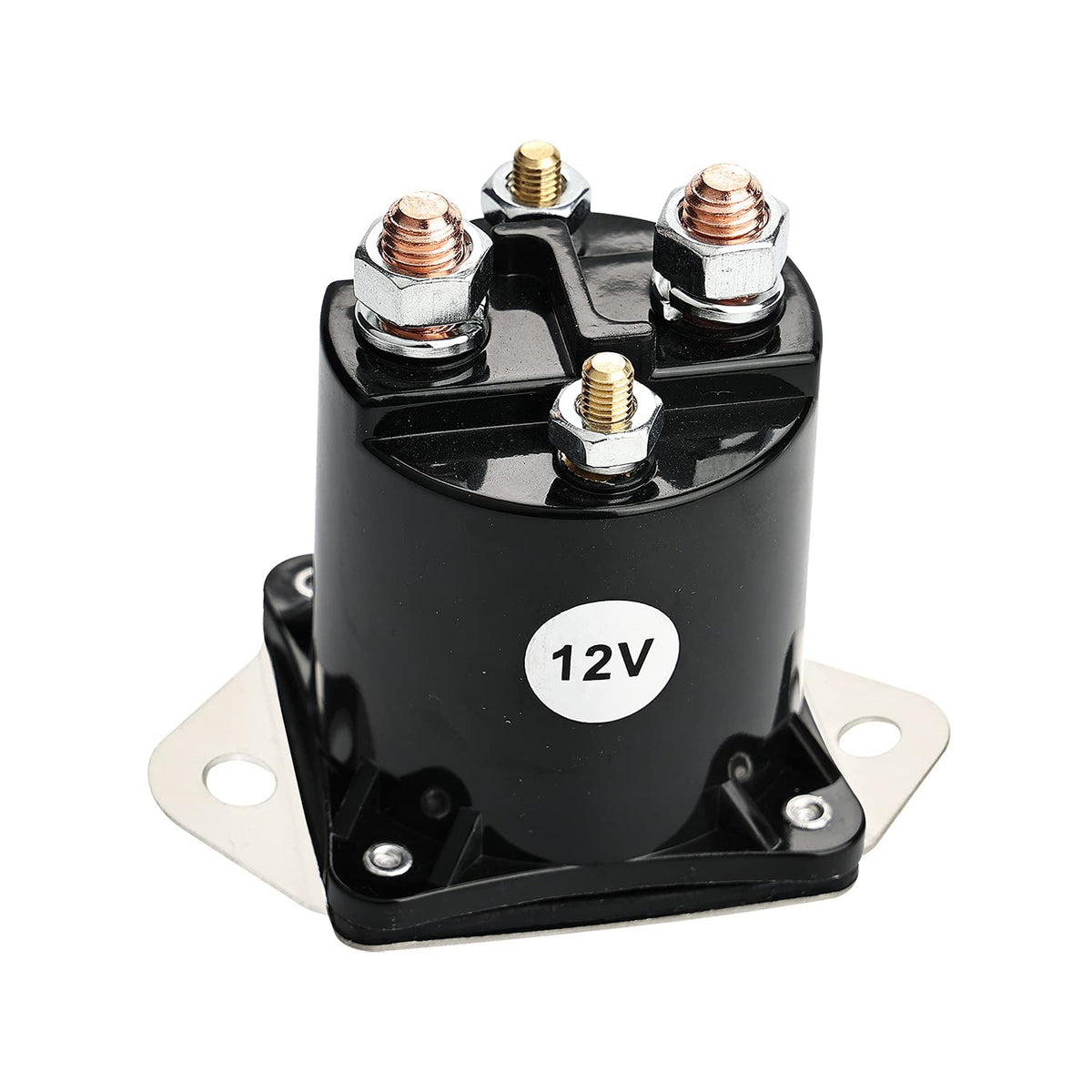 MaySpare 12V golf cart solenoid relay close-up showing durable contacts for reliable operation