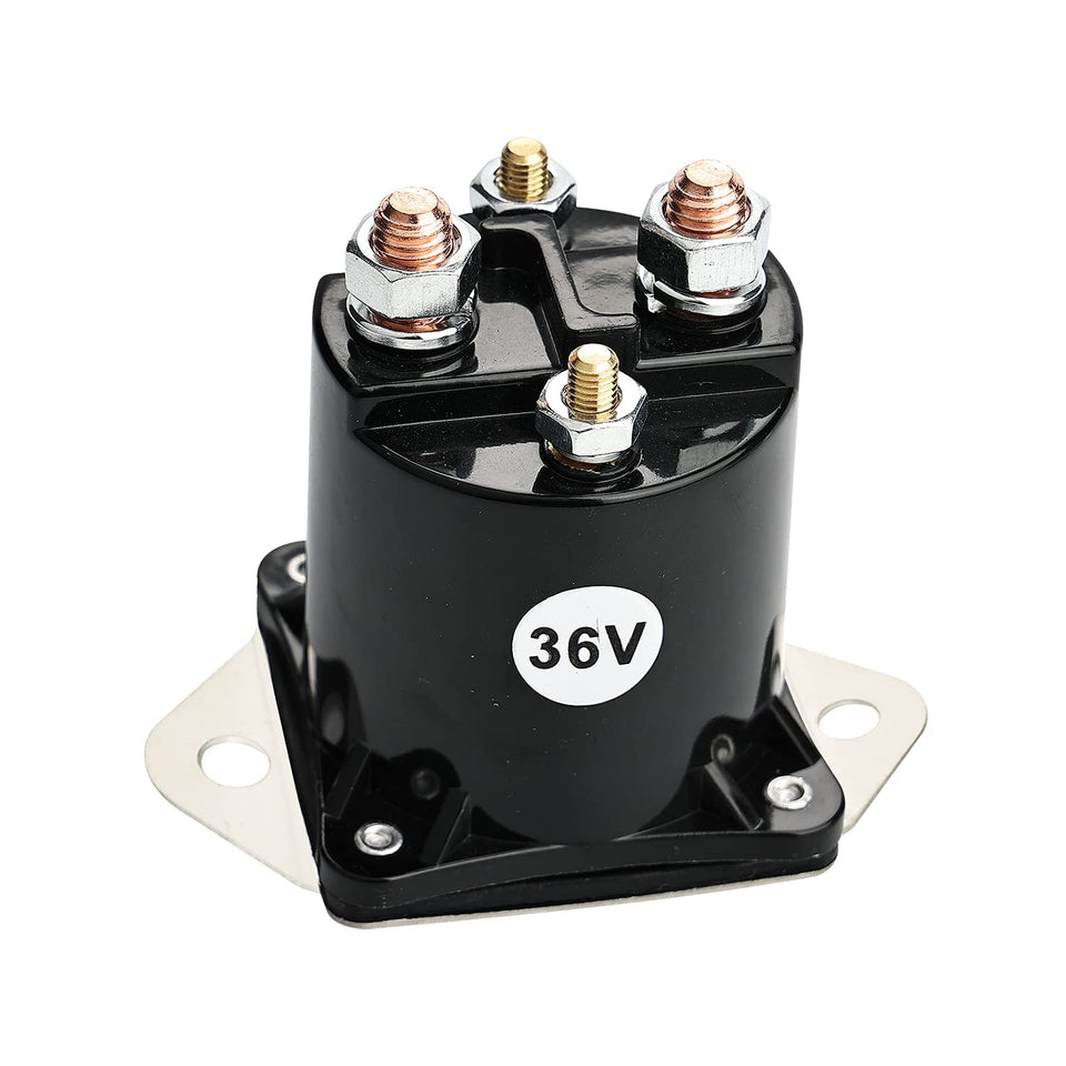 MaySpare 36V solenoid front view for Club Car DS, enabling reliable electrical engagement.