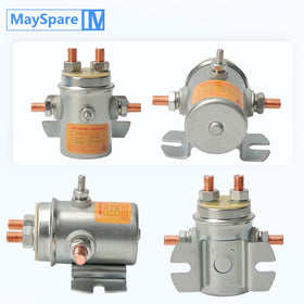 MaySpare grounded-base solenoid with steel housing ensures durable winch grounding.