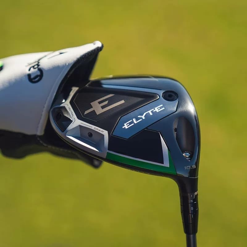 Maysun Elyte driver weight at front position to influence launch and distance.
