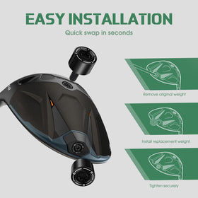 Maysun 17g driver weight screw boosts launch and stability.