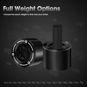 Maysun weight screw on Qi4D driver supports better feel and control.