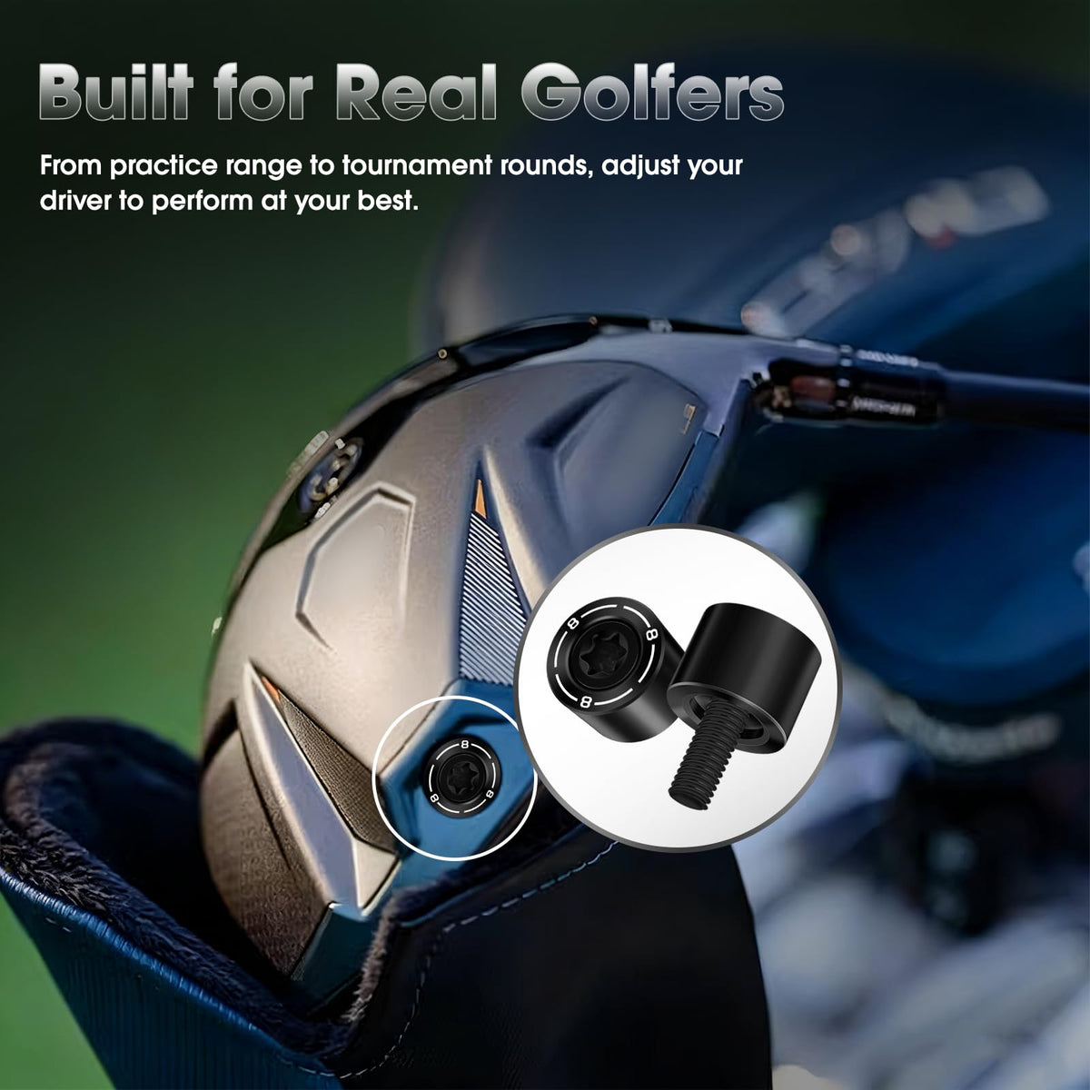 Maysun Qi4D LS driver weight screw enabling balanced feel and stable launch.