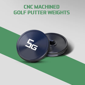 Maysun putter balance control with weights for smoother roll.