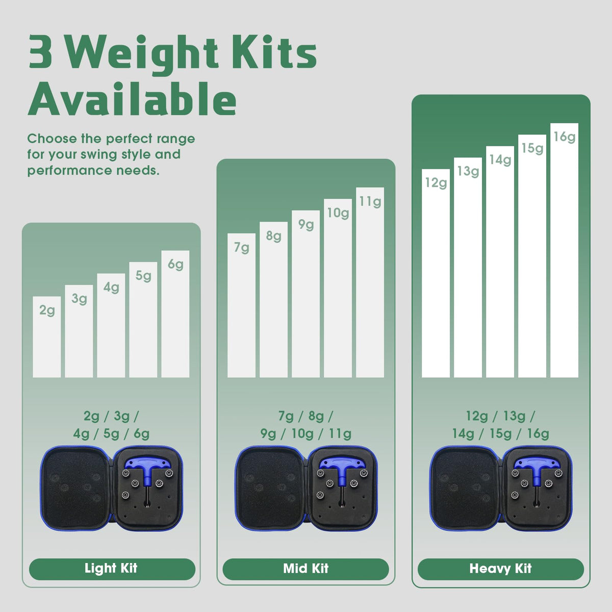 Maysun QI35 Max/LS model with adjustable weights.
