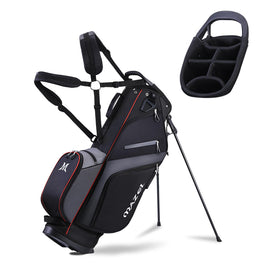 MAZEL 6-Way Stand Bag with top handle for easy lifting and organized clubs.
