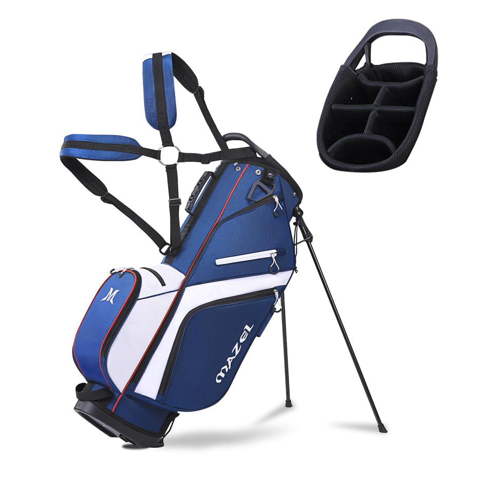 MAZEL 6-Way stand bag top view organizes clubs for quick access