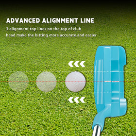 MAZEL Chipper right-handed light blue for easy, putter-style swings
