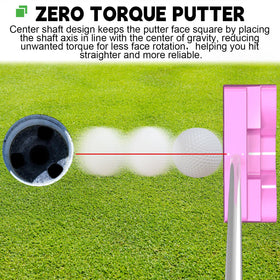 MAZEL double-milled face delivers consistent, controlled putts