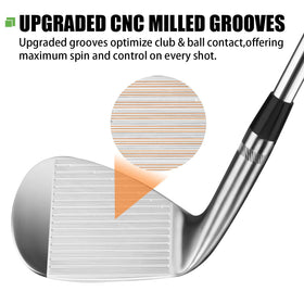 MAZEL forged wedge 52deg grooves milling emphasizes bite on tight lies