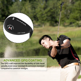 MAZEL forged golf wedge sand escape demonstrates easy bunker exit and quick stop on green.
