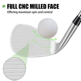 MAZEL Forged sand wedge delivering clean contact through sand.