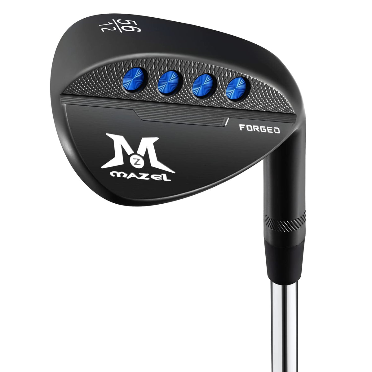 MAZEL forged wedge milled face close-up shows spin-enhancing grooves