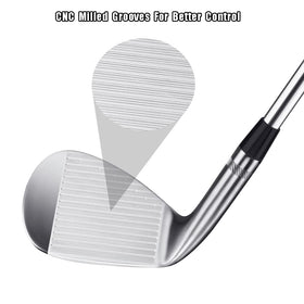 MAZEL forged wedge sand shot closeup highlighting bunker versatility.