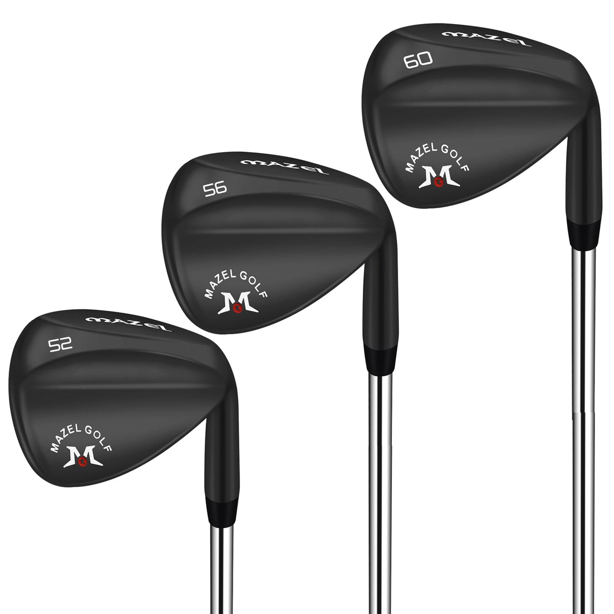MAZEL forged wedges with black finish for greenside control
