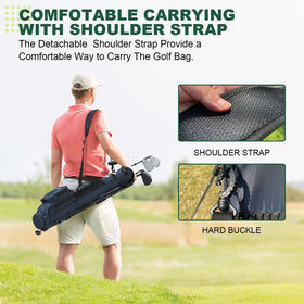 MAZEL golf bag stand base ensuring stable footing on tees and terrain.